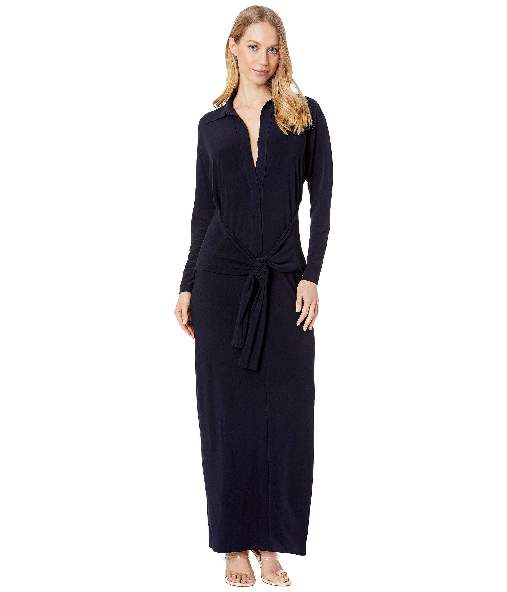 Norma Kamali Women's Elegant Wrap Dress - Stylish & Comfortable for Work, Party & Special Occasions | Perfect for Office, Cocktail Events & Date Nights