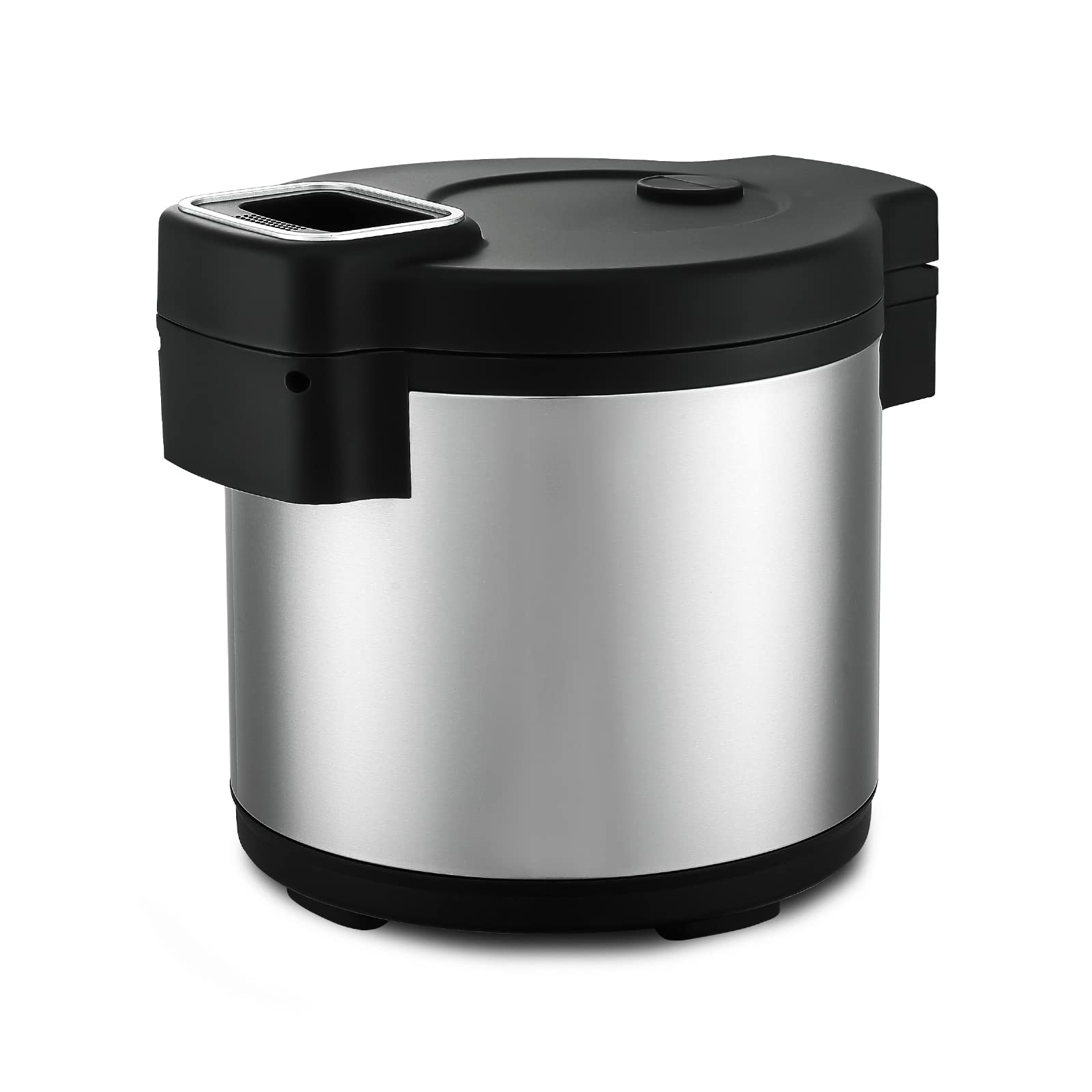 Commercial Electric Rice Warmer with Upgraded Lid & Non-Stick Inner Pot - 19L/20QT Large Capacity for Restaurants, Buffets, Catering & Food Service Businesses - Keep Rice Fresh & Warm for Hours