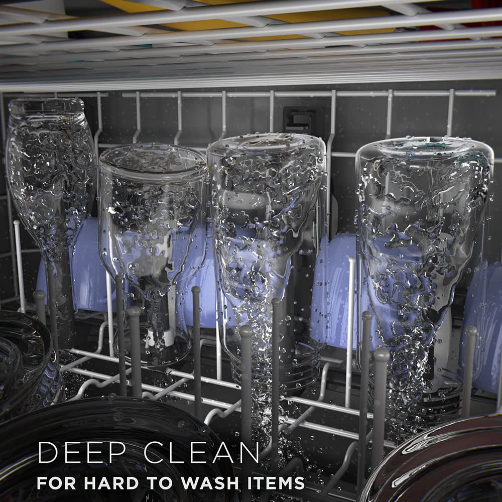 GE® Top Control Dishwasher with Plastic Interior - Sanitize Cycle & Dry Boost for Sparkling Clean Dishes | Perfect for Kitchens, Restaurants, and Busy Households