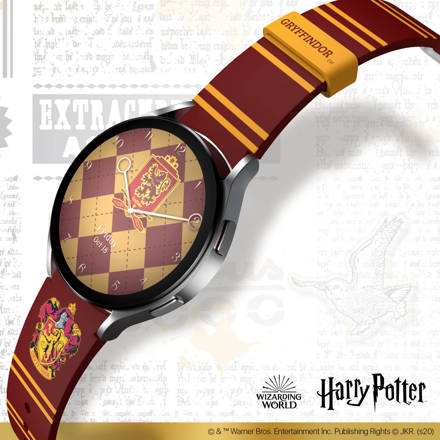 Harry Potter Officially Licensed Smartwatch Band for Samsung & Android – Stylish & Durable Wristband (Watch Not Included) – Perfect for Fans, Cosplay & Everyday Wear