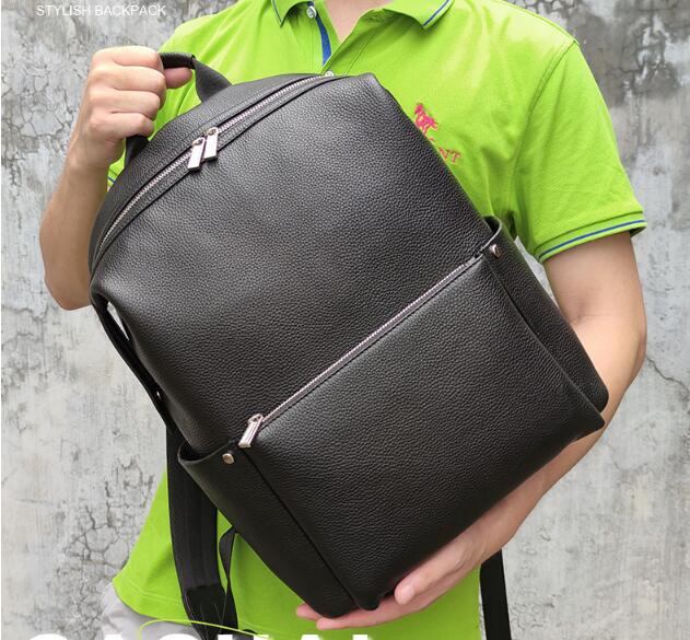 Premium Large Black Leather Backpack Purse for Women - Stylish & Durable Travel Laptop Bag, Work Commute & College Essentials Organizer