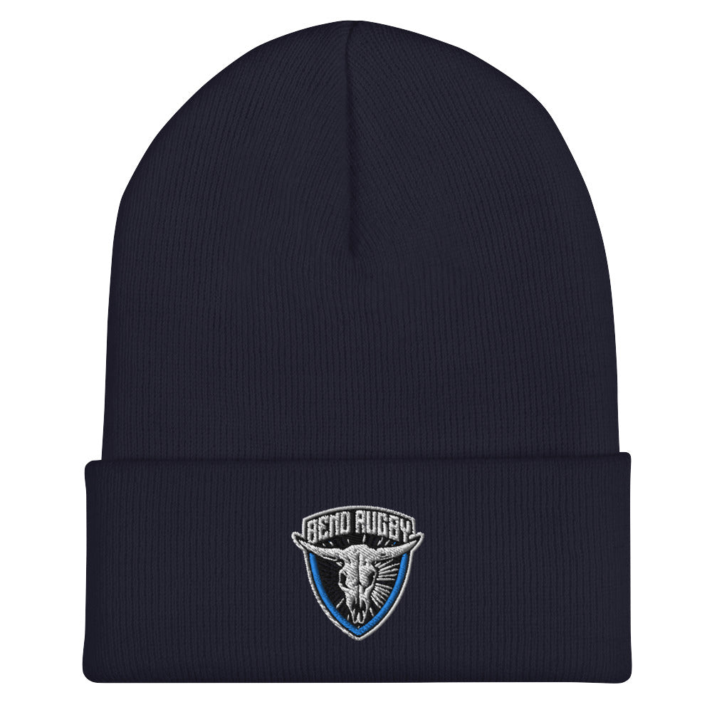 Bend Rugby Cuffed Beanie Hat - Winter Warm Knit Skull Cap for Men & Women - Perfect for Outdoor Sports, Football Games & Cold Weather Activities