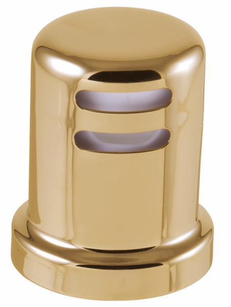 Brizo 69060 PG Brilliance Polished Gold Air Gap for Kitchen Sink - Prevent Backflow & Protect Plumbing, Perfect for Modern & Traditional Kitchen Designs