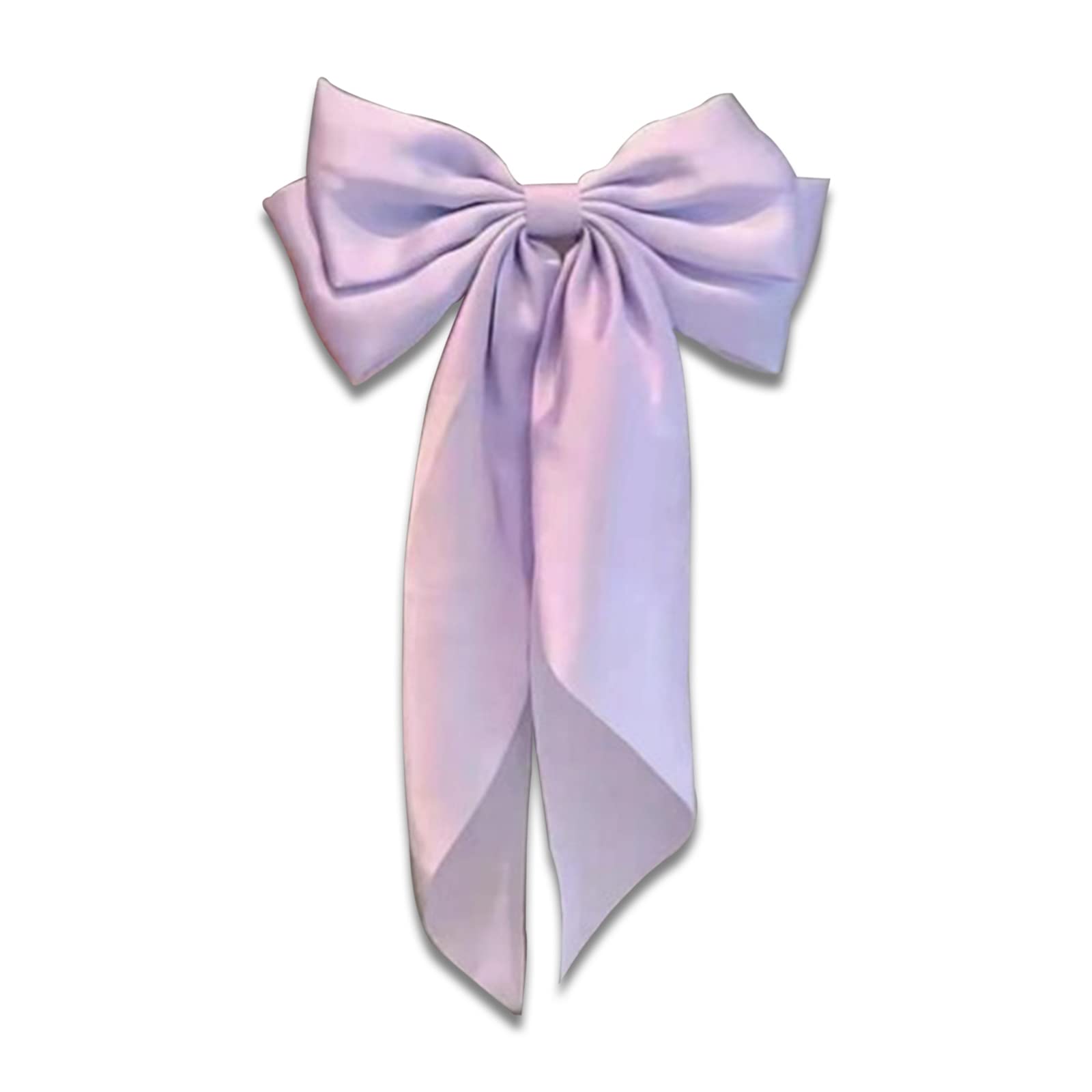 Elegant Large Bow Hair Clips for Women & Girls - Solid Color Satin Hair Slides, French Barrette with Bowknot Hairpin - Perfect for Weddings, Parties & Everyday Hair Accessories