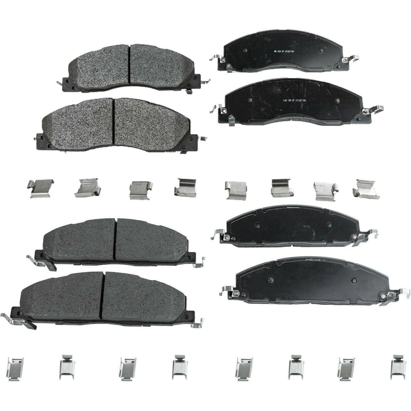 High-Performance Brake Pad Set 68049148AA & 68049158AA - Front & Rear 4-Wheel Kit for Ram 2500 & Dodge 2500 Trucks - Perfect for Heavy-Duty Towing & Off-Road Adventures