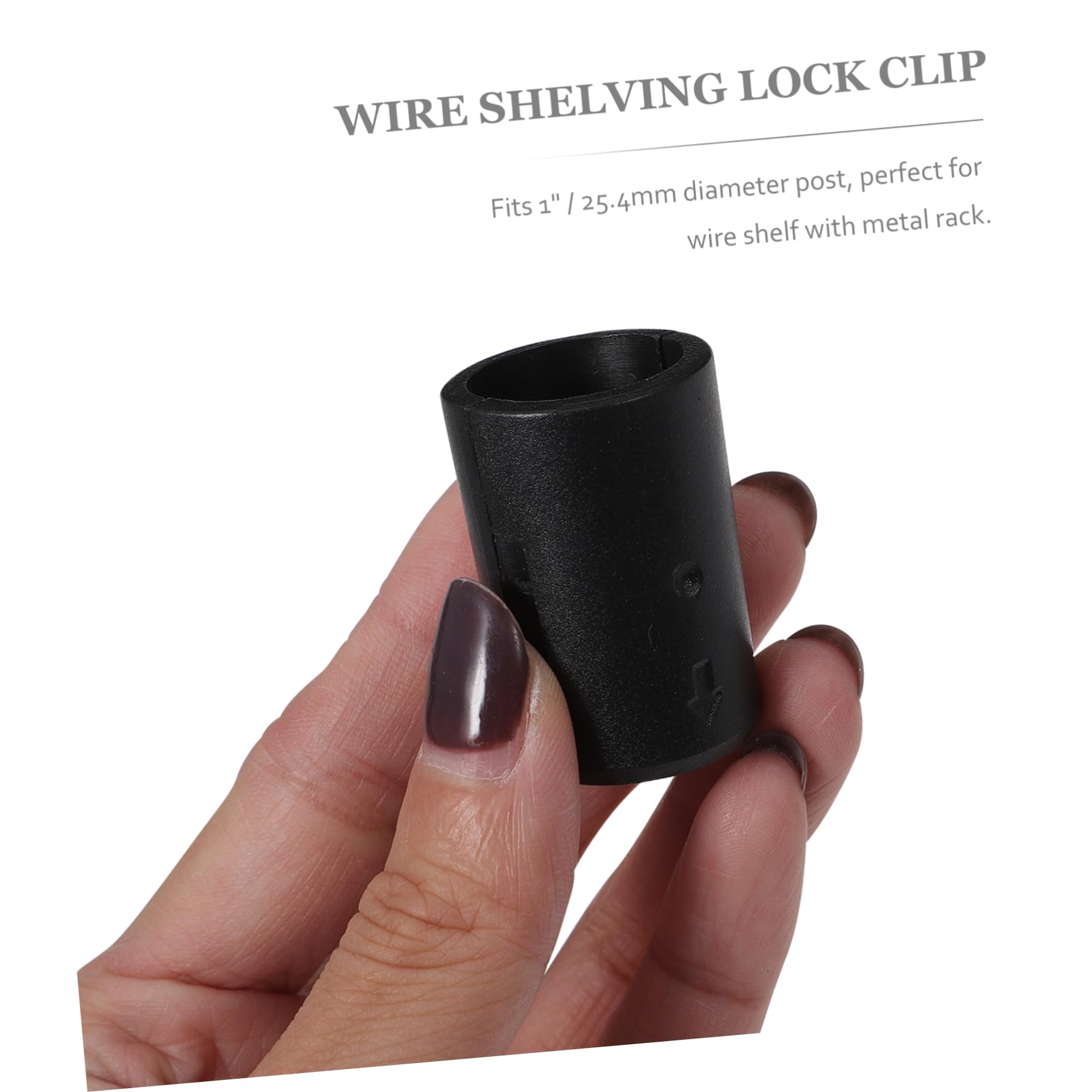32 Pairs Shelf Lock Clips for Wire Shelving - Plastic Static Clips Split Sleeves for Organizing Pantry, Garage & Closet Storage - Secure Shelves & Prevent Items from Falling