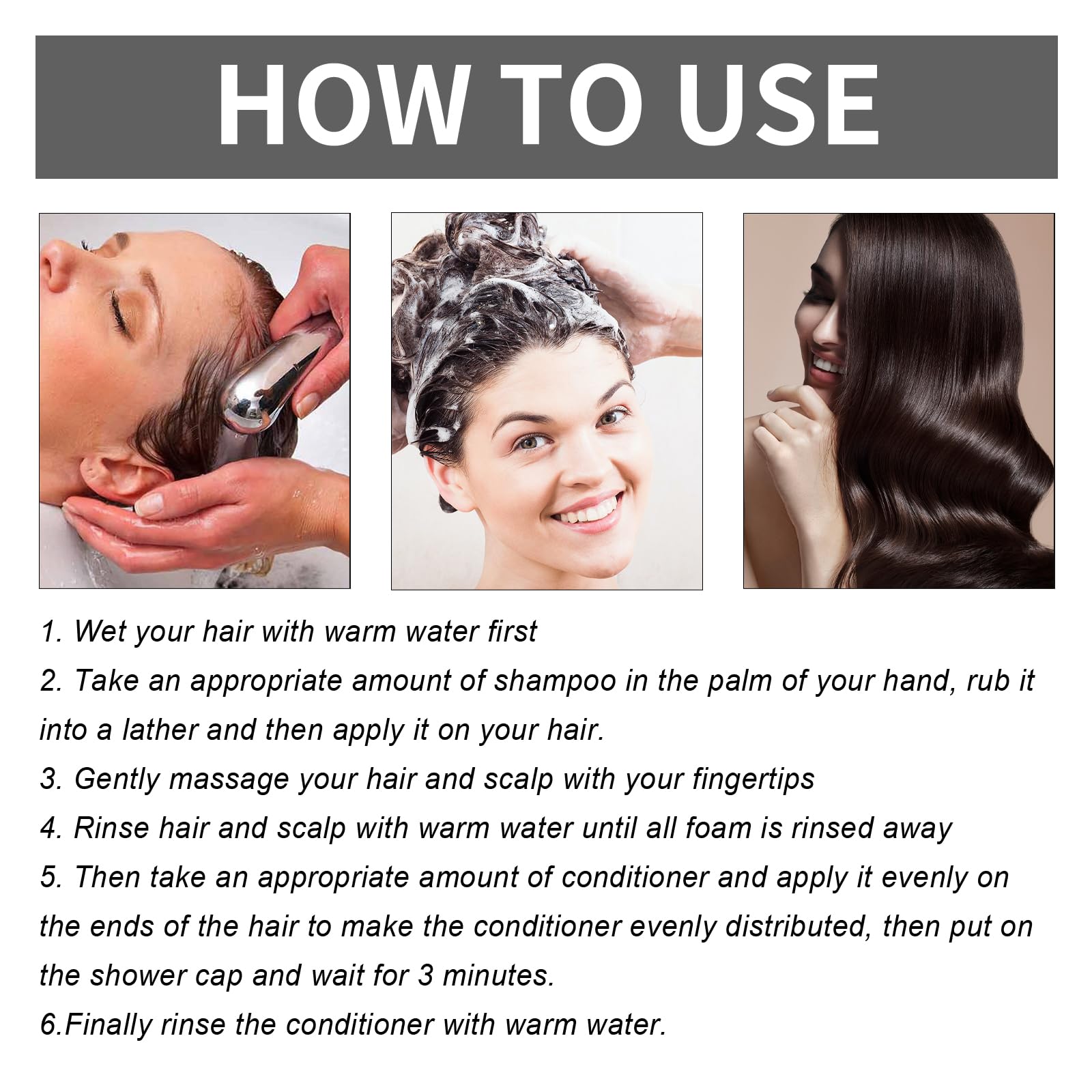 300ml Batana Oil Shampoo for Hair Growth with Rosemary Extract - Natural Hair Care Treatment for Thicker, Stronger Hair (3-Pack) - Perfect for Dry, Damaged Hair & Scalp Nourishment at Home or Salon