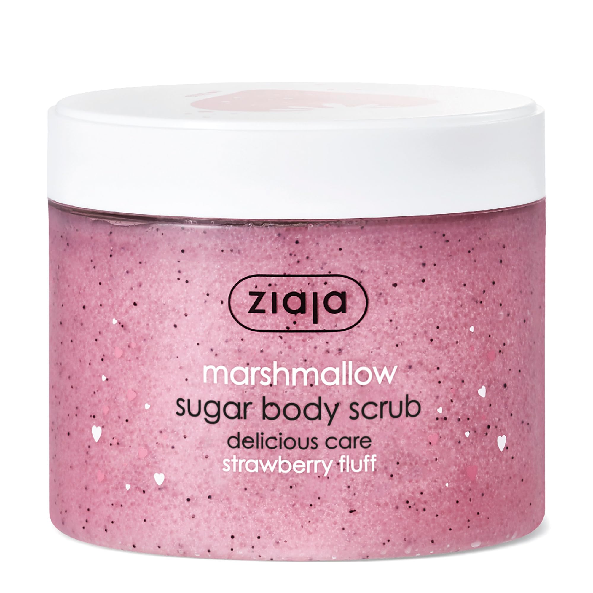 Ziaja Marshmallow Sugar Body Scrub 300ml - Exfoliating & Moisturizing for Soft Skin - Perfect for Spa Day & At-Home Body Care