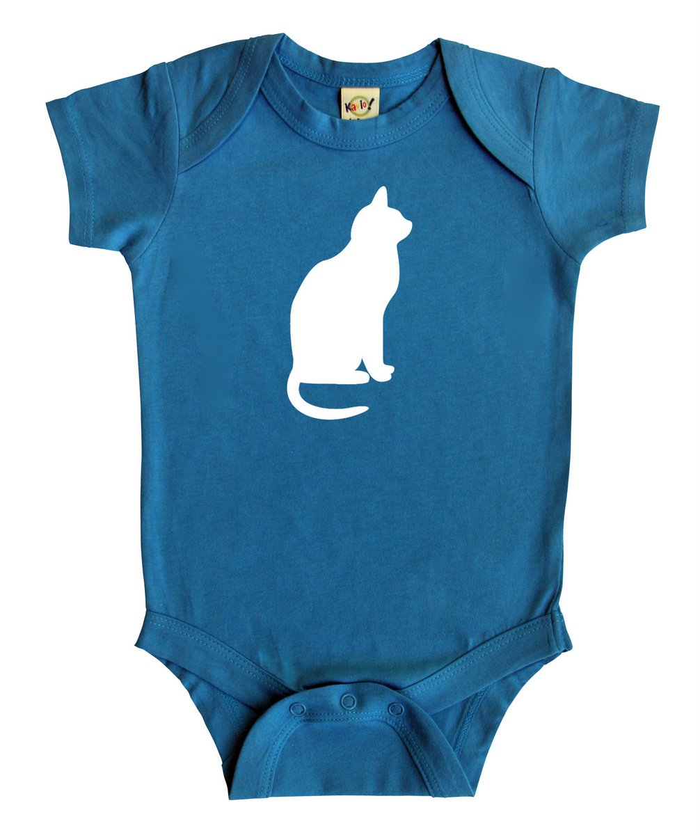 Adorable Kitty Cat Silhouette Baby Bodysuit - Soft Cotton Onesie for Newborns & Infants - Perfect for Playtime, Photo Shoots & Everyday Wear