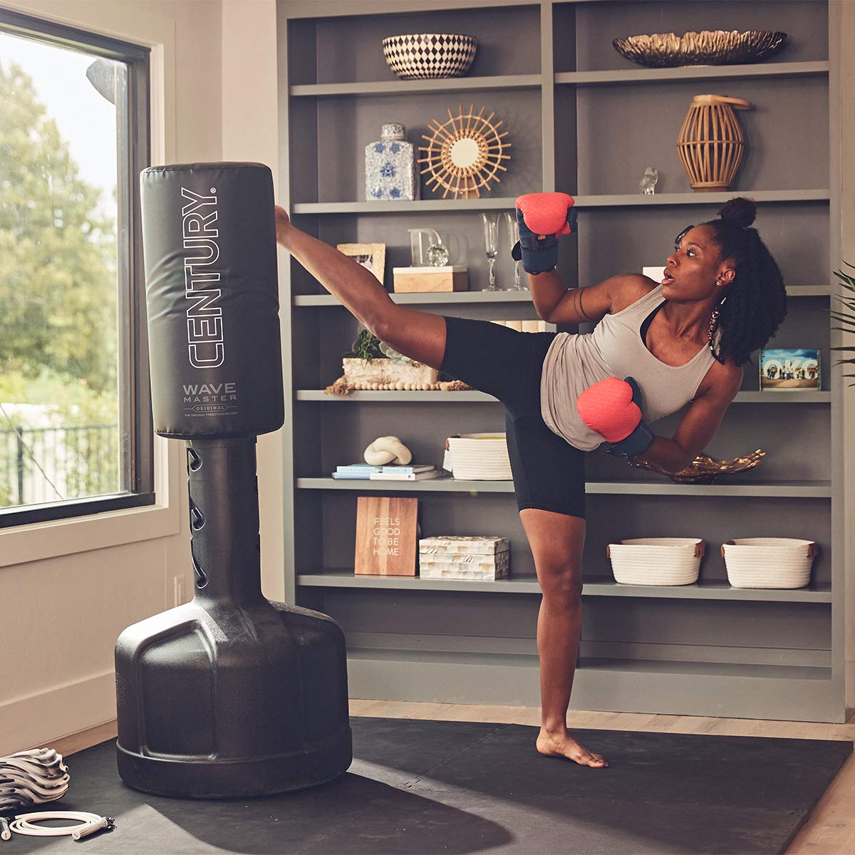 Century Original Wavemaster Freestanding Heavy Punching Bag for Boxing, MMA & Home Gym Training - Professional Grade Punching Bag for Adults & Teens