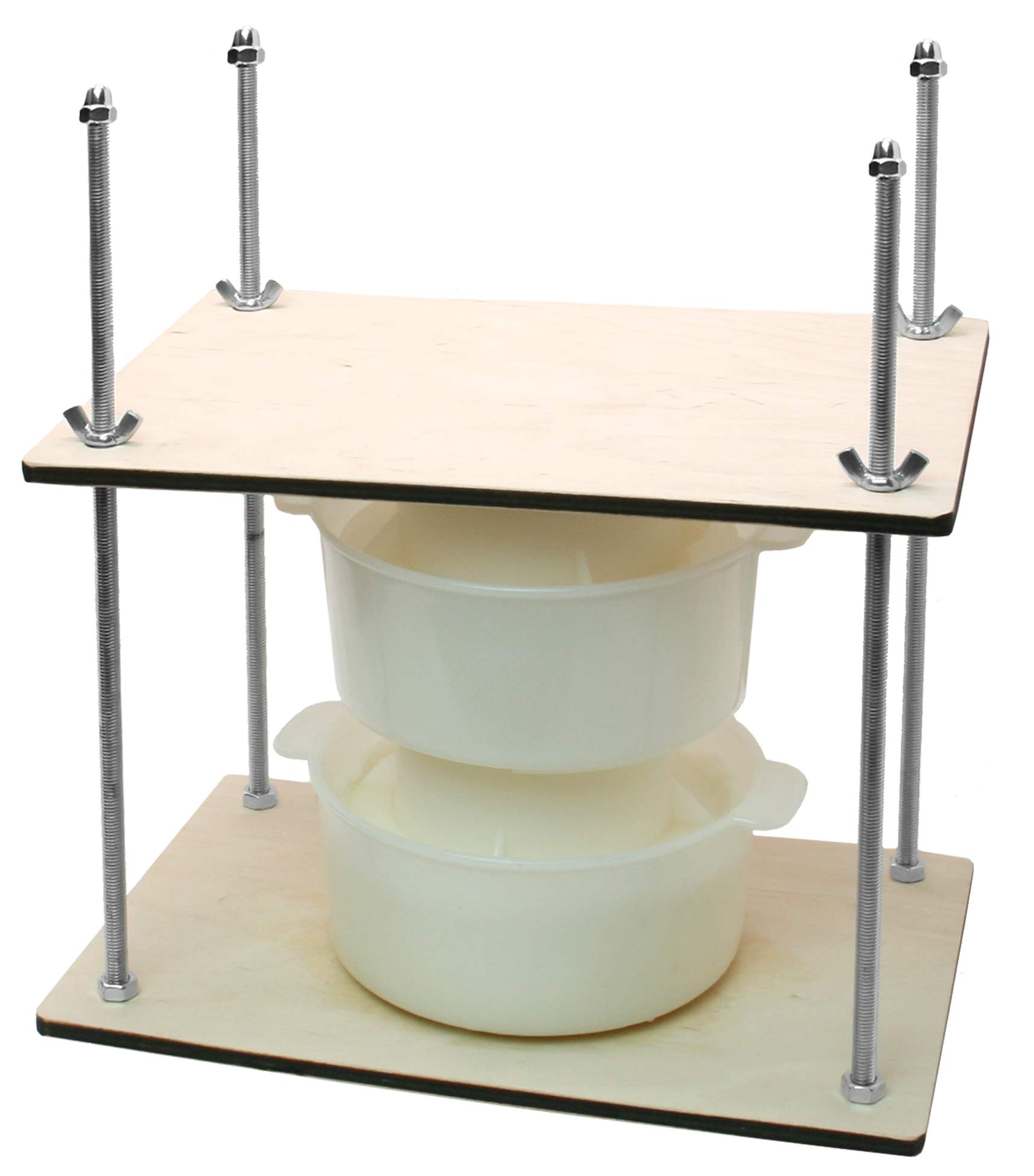 Premium Wooden Cheese Press Kit - 12