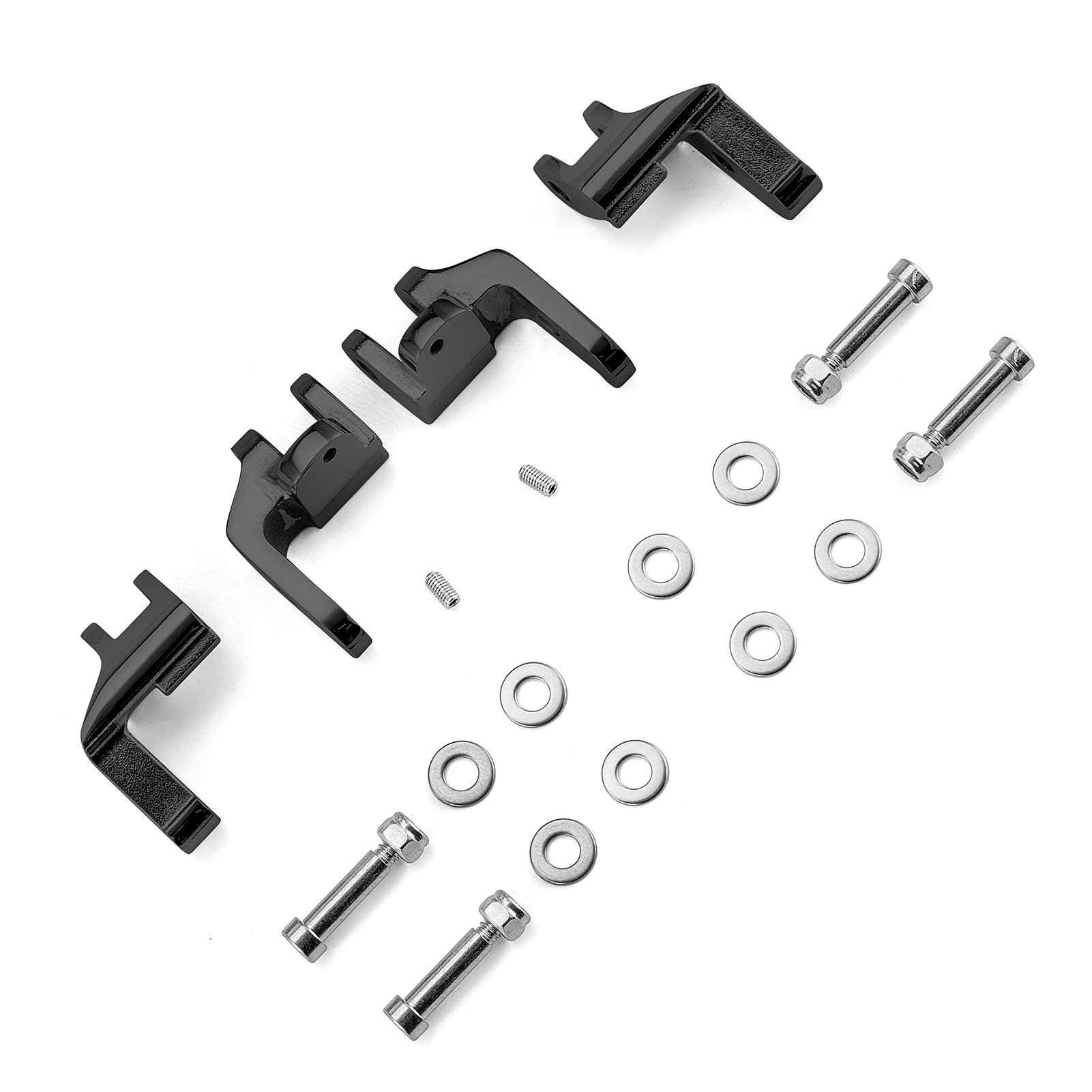 1997-2016 Harley Electra Glide Road King & Road Glide Steel Driver Floorboard Relocation Brackets - Upgrade for Comfort & Custom Fit - Perfect for Long Rides & Touring