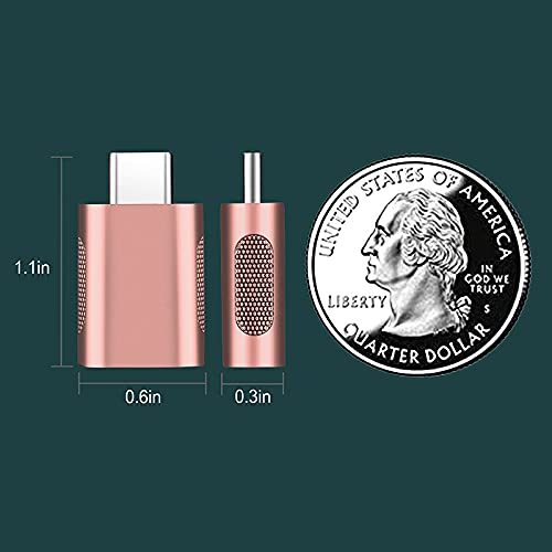 2 Pack USB C to USB 3.0 Adapter - Rose Gold (10Gbps High Speed) for MacBook Pro 2021/Air 2020, iPad Pro 2021 & Thunderbolt 3 Devices | Perfect for Data Transfer, Charging & Connecting Peripherals