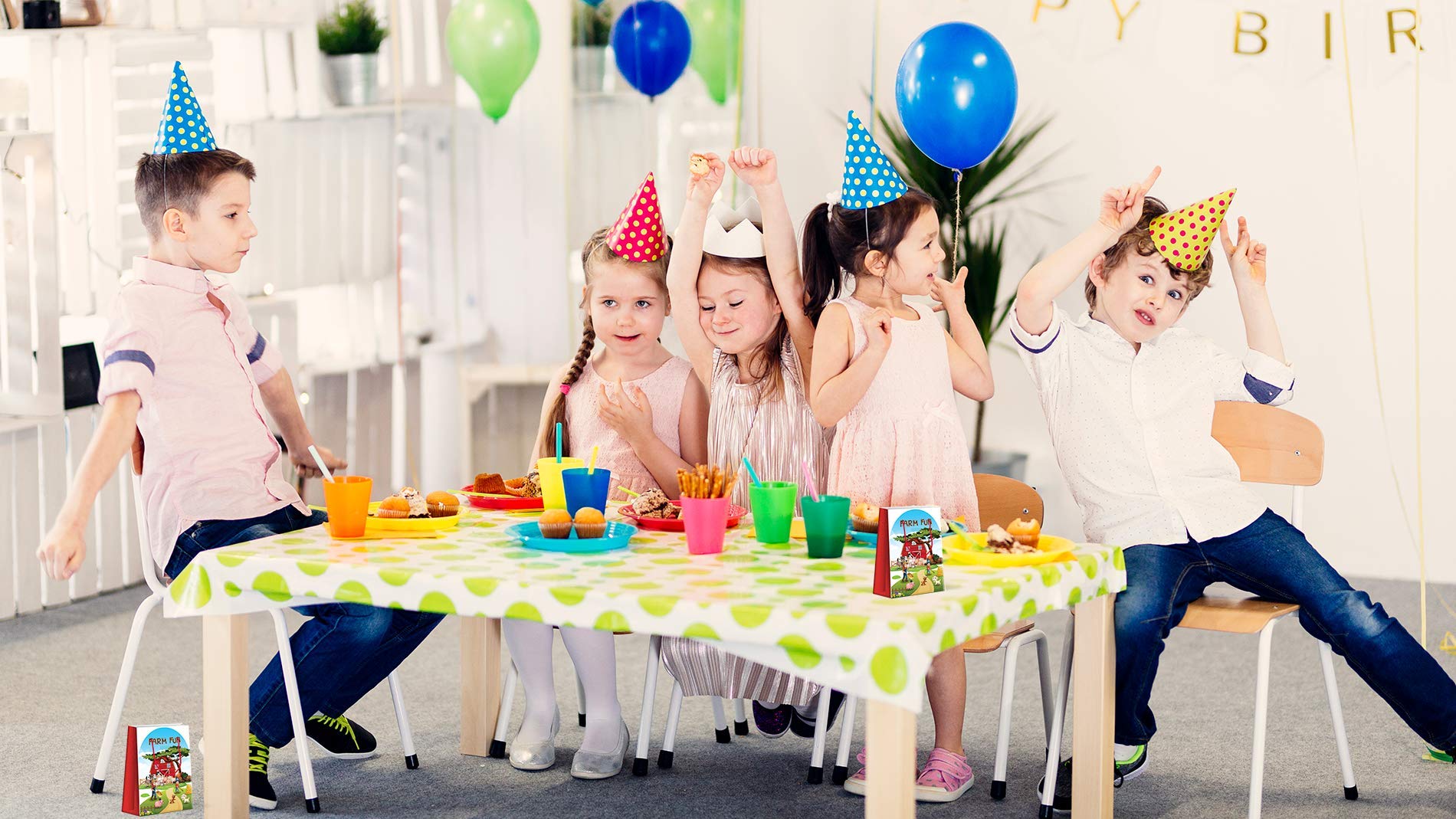 Premium Farm Animal Party Favor Bags - 12 Pack | Cute Treat & Goody Bags for Kids Birthday Party Supplies | Perfect for Farm Theme Decorations, Baby Showers & Classroom Rewards