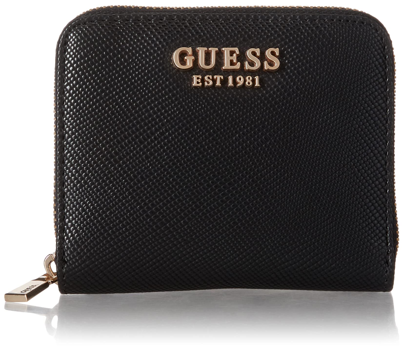 GUESS Women's Laurel Small Zip Around Wallet - Stylish & Compact Wristlet for Everyday Use - Perfect for Work, Travel, and Shopping