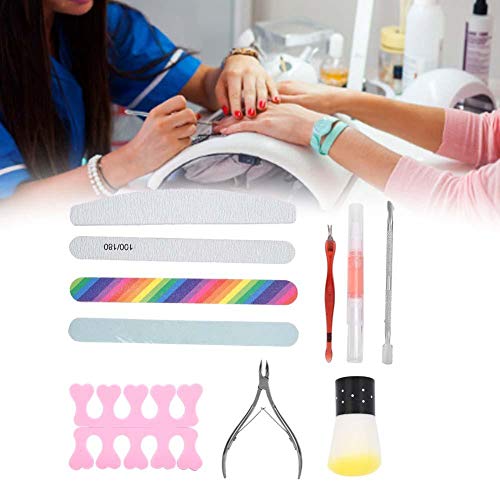 Professional Nail Polish Gel Remover Kit with Nail Clips, Cotton Pads, Cuticle Pusher, Nail Buffer & Cleaning Tools - Essential Manicure & Pedicure Set for Salon & Home Nail Care