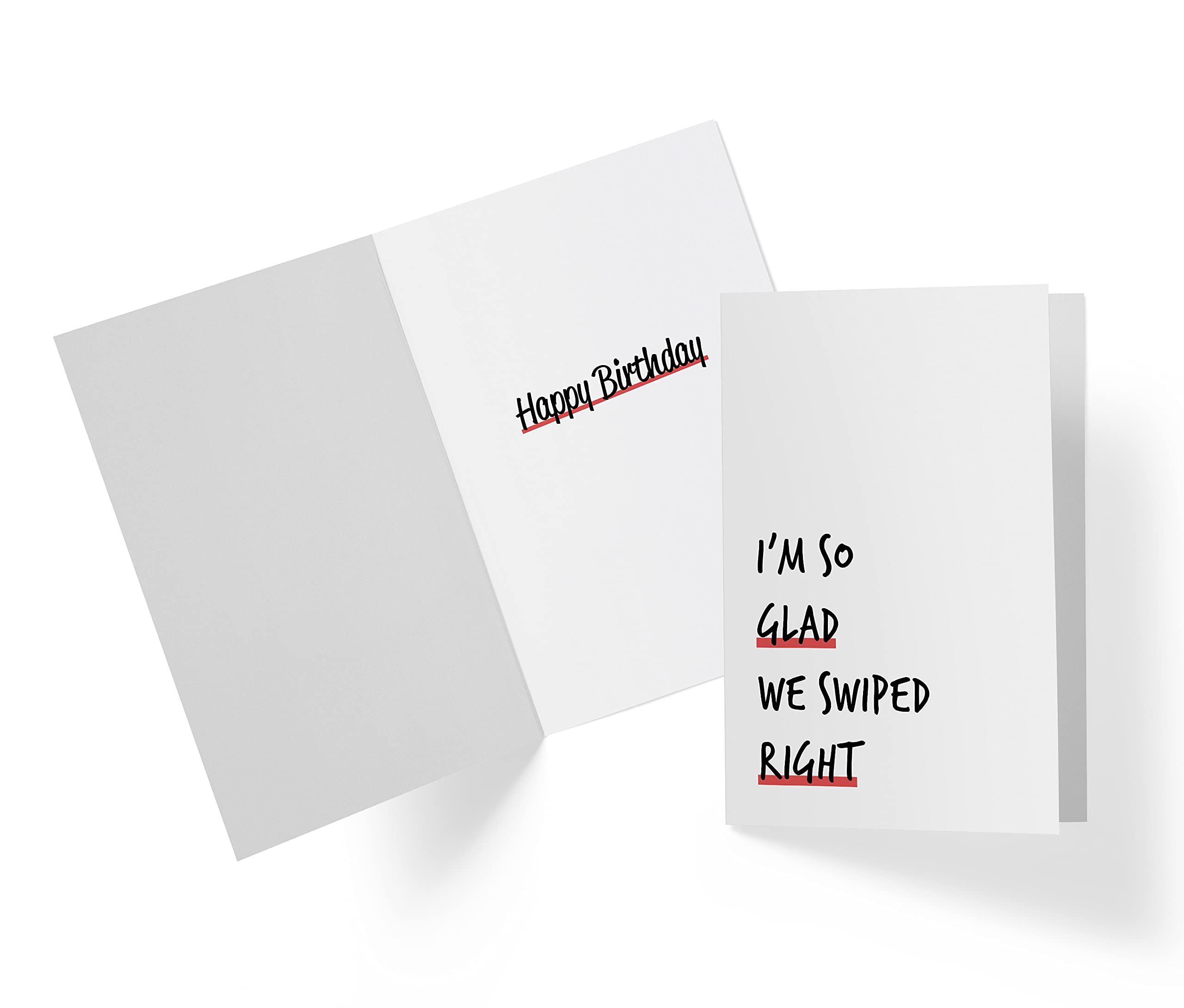 Sweet Birthday Card for Husband, Wife, Boyfriend, Girlfriend - Large 5.5x8.5 Inch Greeting Card - Romantic Anniversary & Valentine's Day Gift - Perfect for Couples, Partners & Loved Ones