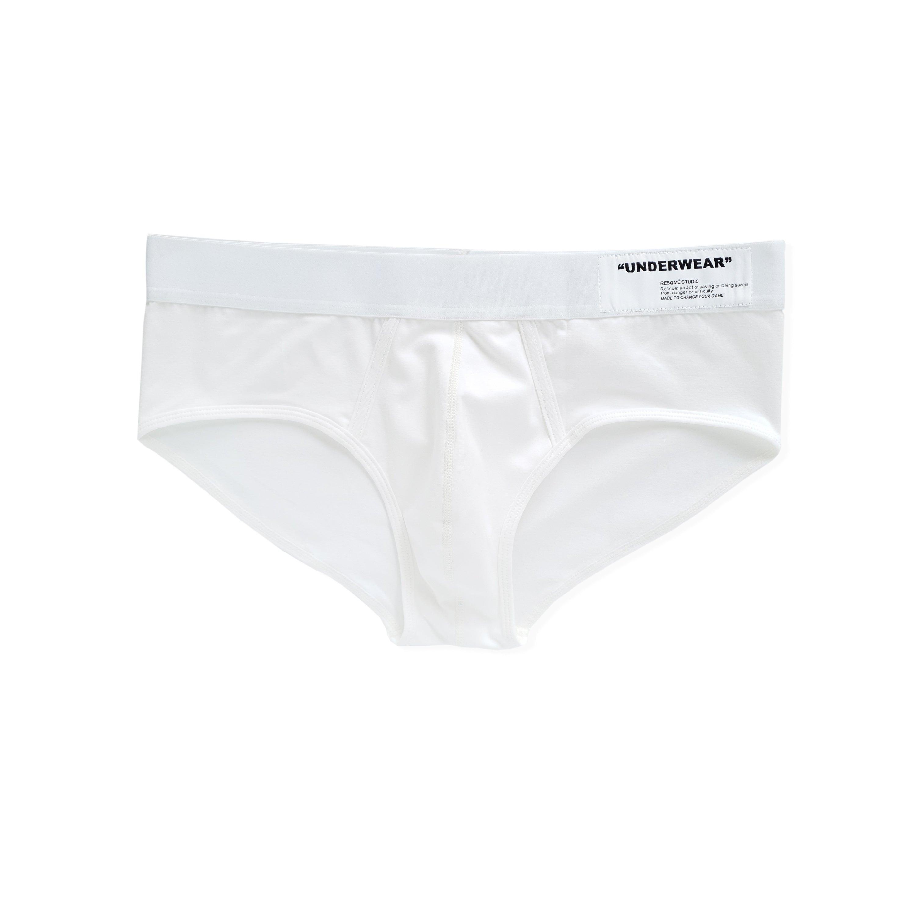 Premium Cotton Underwear Briefs for Men - Soft, Breathable & Comfortable - Off White - Perfect for Everyday Wear, Workout & Lounge