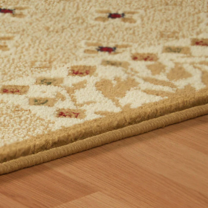 Floral Patchwork Area Rug - Soft Non-Slip Indoor Rug for Living Room, Bedroom, Nursery - Boho Chic Home Decor for Cozy Spaces