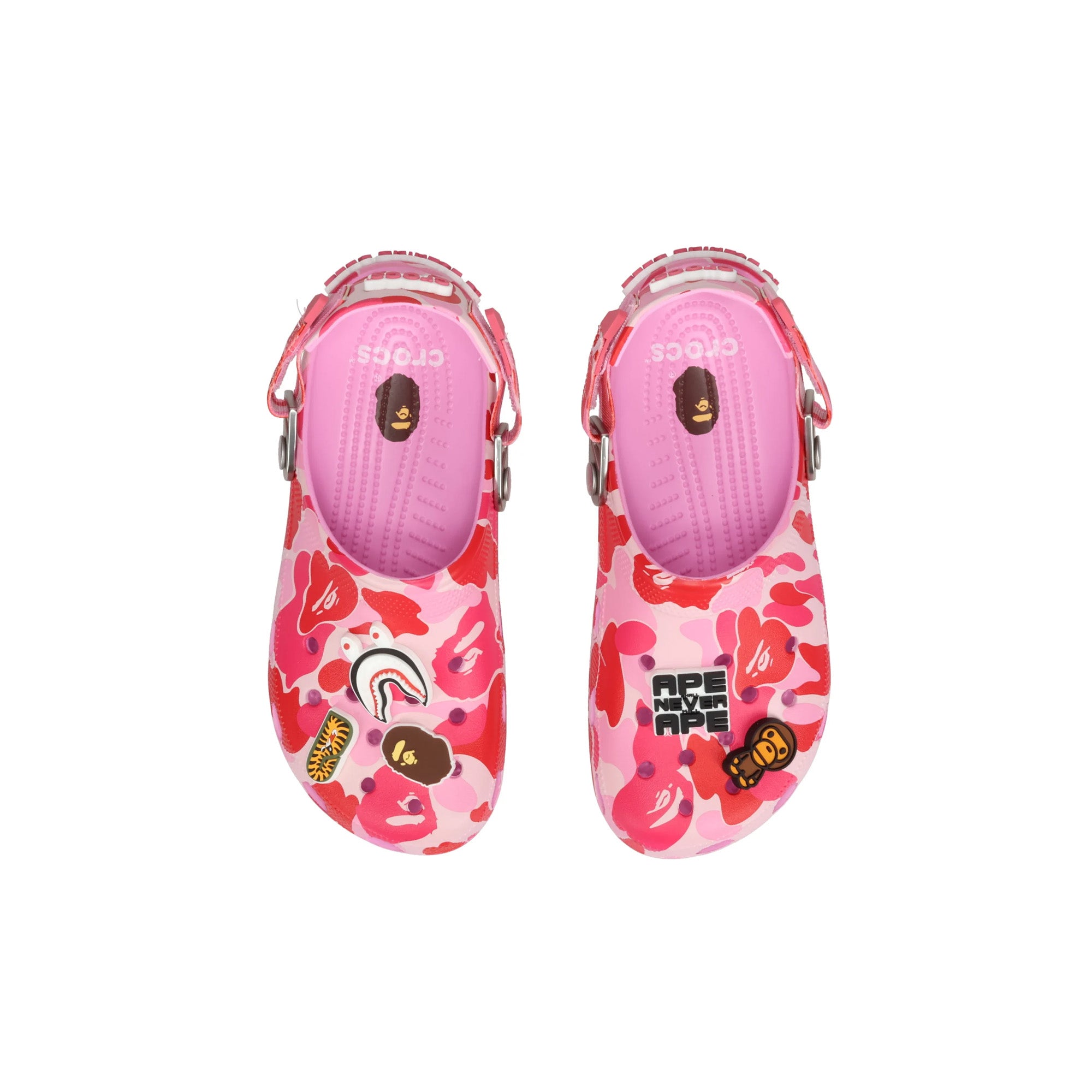 Crocs Classic Clog A Bathing Ape 'ABC Camo Pink' (2025) - Comfortable Unisex Slip-On Shoes for Men & Women - Perfect for Casual Wear, Beach, Pool & Home Use