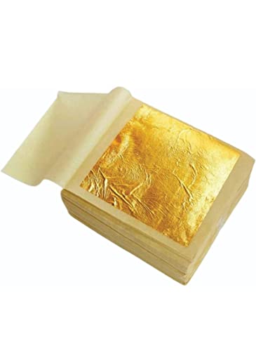 24K Pure Gold Leaf Sheets (VARAKH) - 5 Sheets 5x5cm - Edible Gold for Cake Decorating, Sweets, Beauty Facial Spa, Nail Art & Home Decor - Premium Food Grade Gold Leaf for Baking, Chocolate, Cocktails & Luxury Gifts