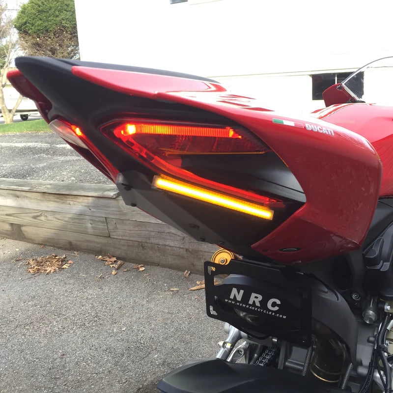 Ducati 1299 Panigale Fender Eliminator Kit for 2015-2019 Models - Motorcycle Tail Tidy License Plate Relocator for Sport Bike Customization & Clean Look