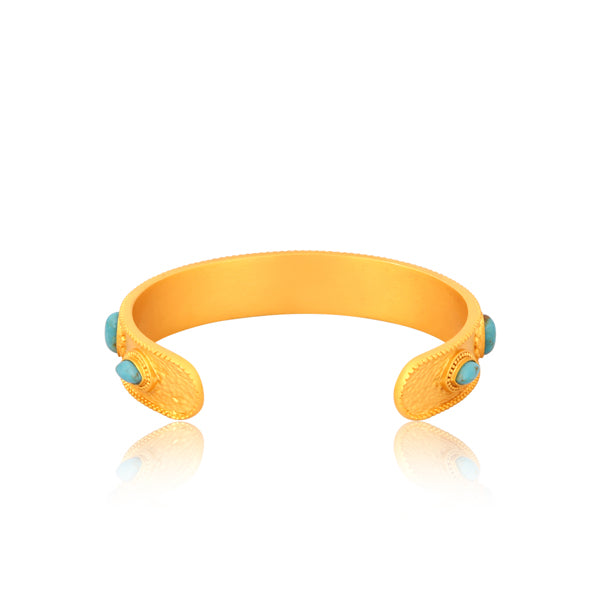 Aphrodite Turquoise Cuff Bracelet - Elegant Boho Jewelry for Women, Perfect for Casual Wear, Parties & Gifts