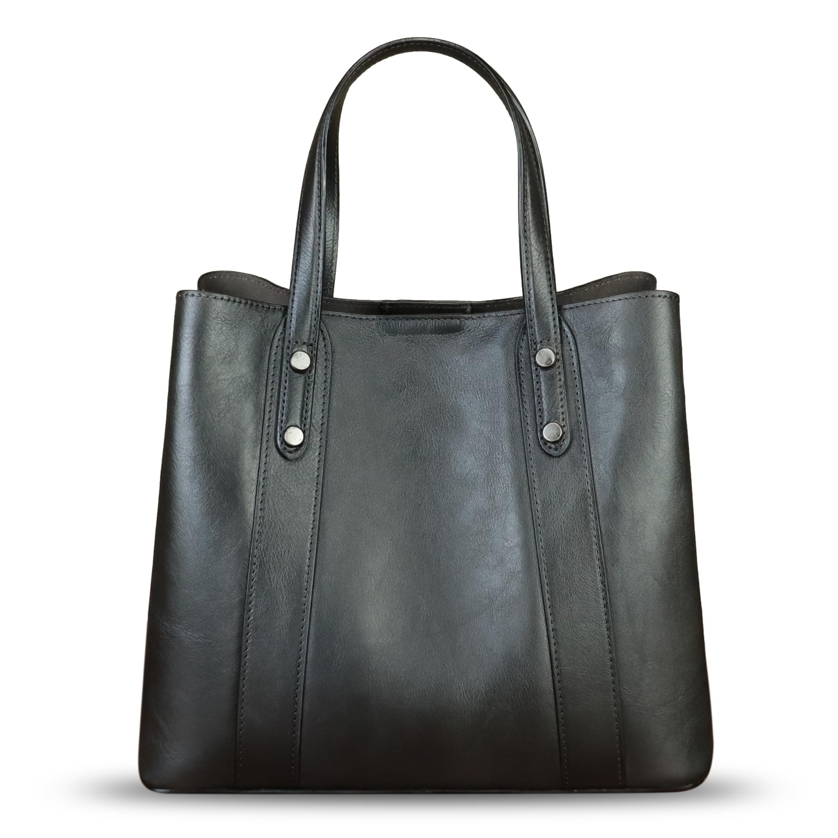 Genuine Leather Handbag for Women - Handcrafted Satchel Tote Bag with Hand-Painted Design, Casual Shoulder Purse for Work, Travel & Everyday Use