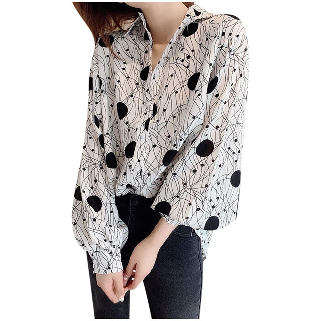 Women's Casual Long Sleeve Printed Loose Blouse & Open Front Cardigan - Stylish Layering Tops for Work, Weekend, and Fall Fashion