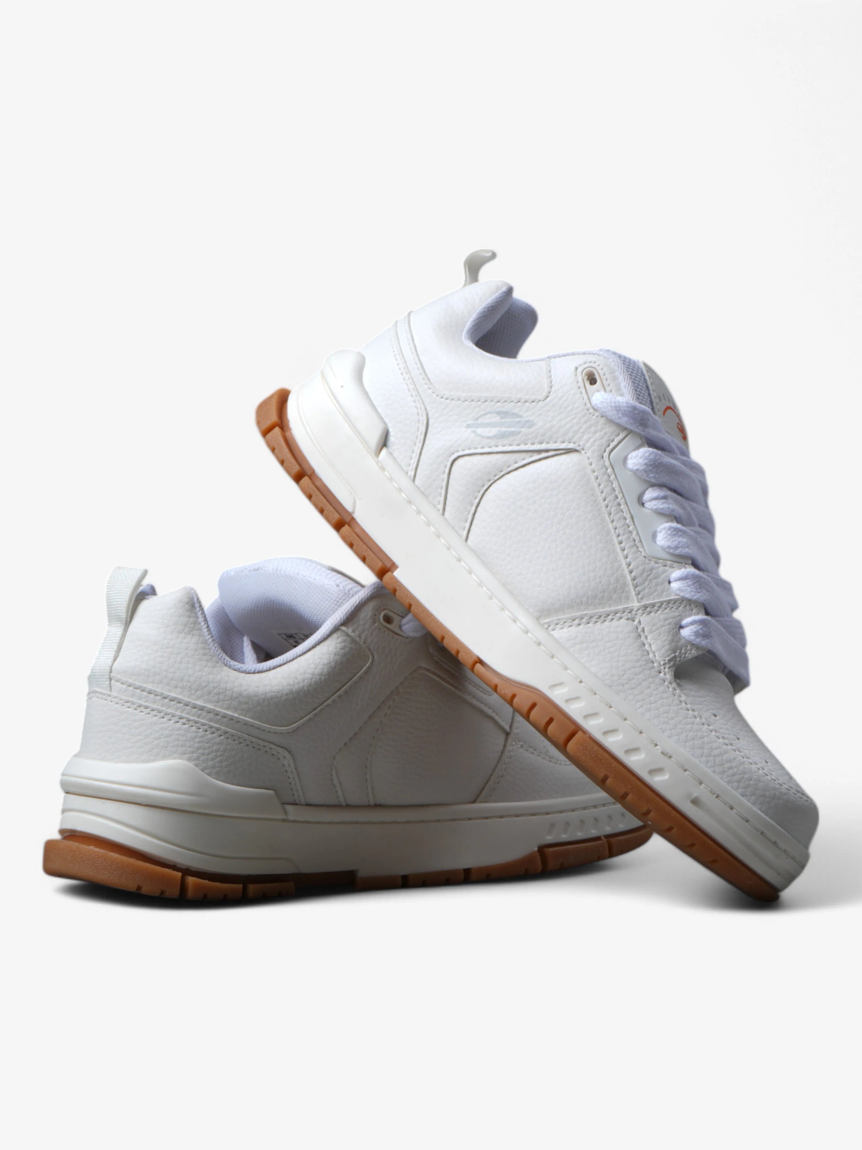 Mormaii Crest White Gum Sneakers - Men's Casual Shoes for Running, Walking & Everyday Wear | Lightweight & Comfortable