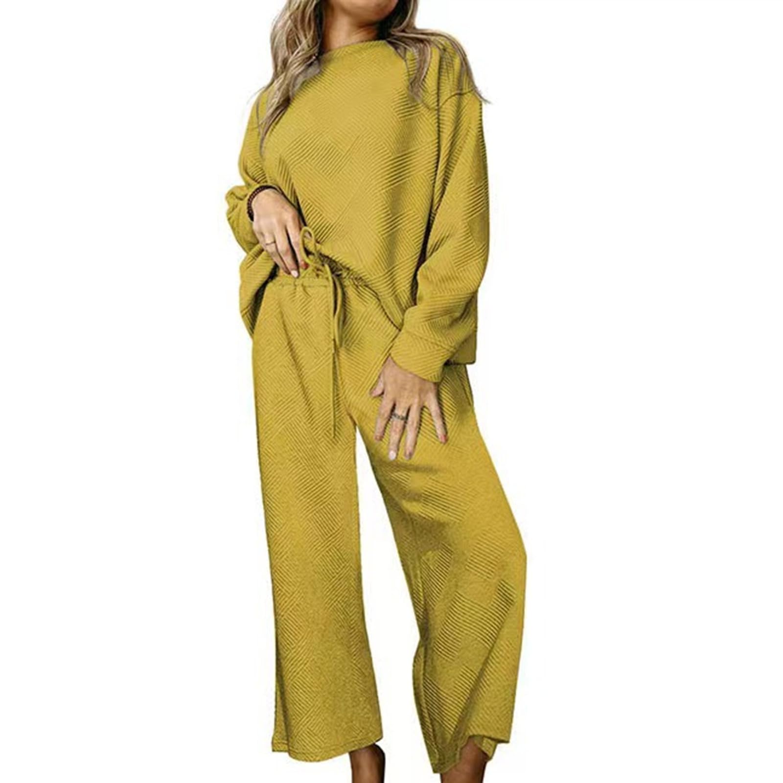 Women's 2-Piece Fleece Lounge Set - Oversized Hoodie & Sweatpants Comfy Tracksuit for Winter | Cozy Homewear, Loungewear & Casual Outfit
