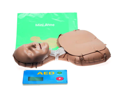 Mini Anne CPR Training Manikin - Lifesaving First Aid Practice Doll for Adults & Kids - Perfect for Home, School & Workplace Safety Training