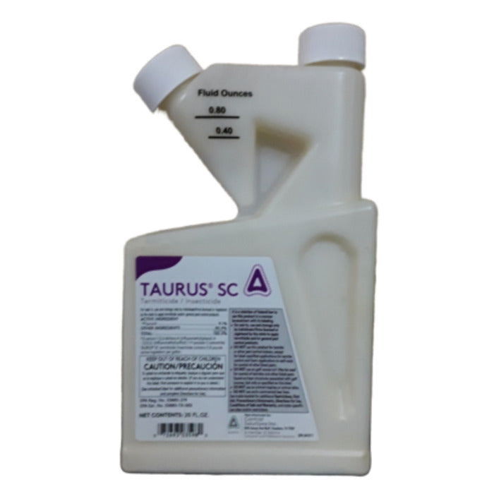 Taurus SC Termiticide & Insecticide - 20 oz Concentrate for Indoor & Outdoor Pest Control | Kills Termites, Ants, Cockroaches & More | Ideal for Home, Garden & Lawn Protection