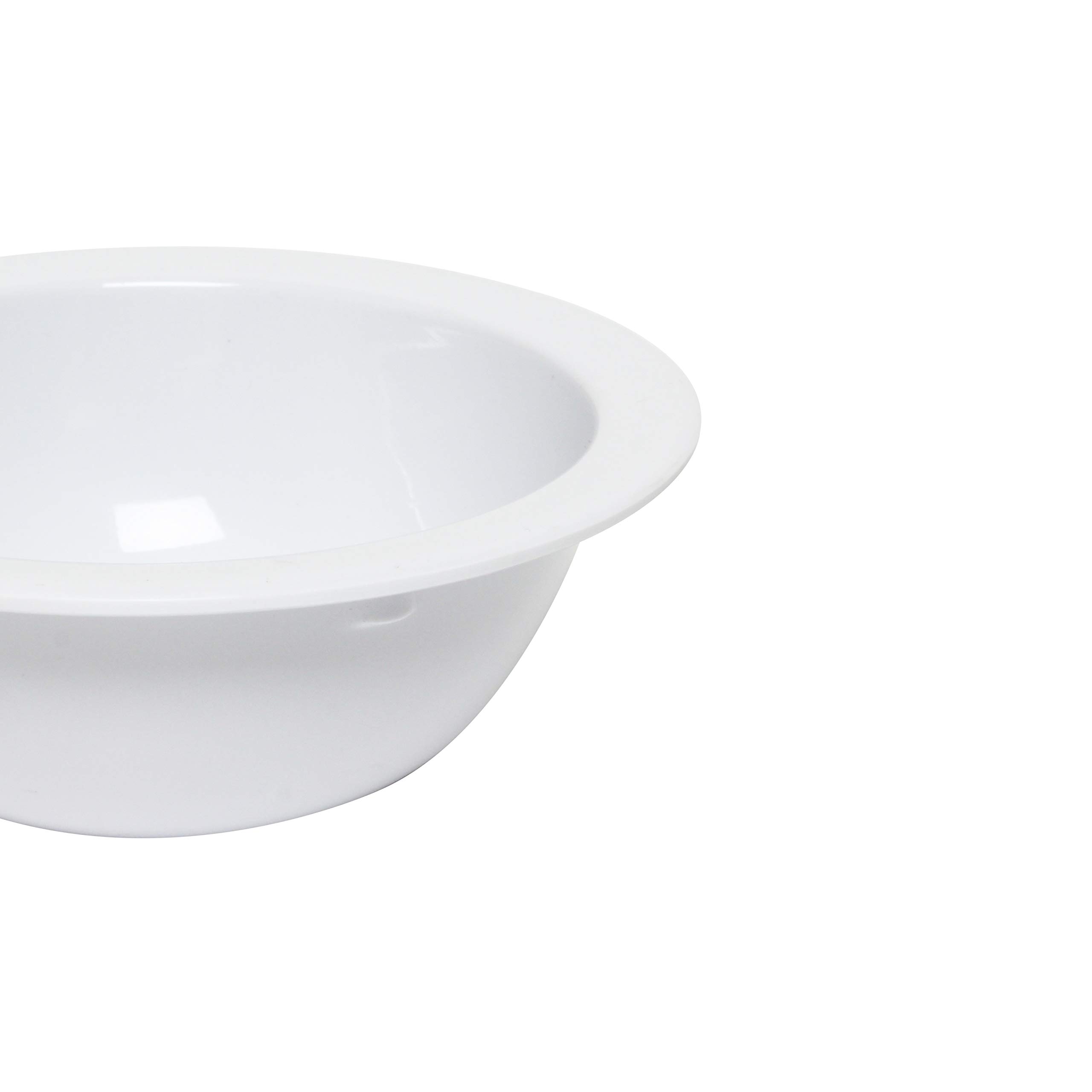 Premium White Melamine Grapefruit Bowls - Set of 12 (5.75 Inch, 13 oz) - Durable & Lightweight Dinnerware for Restaurants, Picnics, and Outdoor Dining