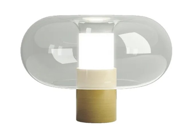 Fontanella Table Lamp by FontanaArte - Modern LED Bedside Lamp for Living Room, Bedroom & Office - Adjustable Brightness & Warm White Light
