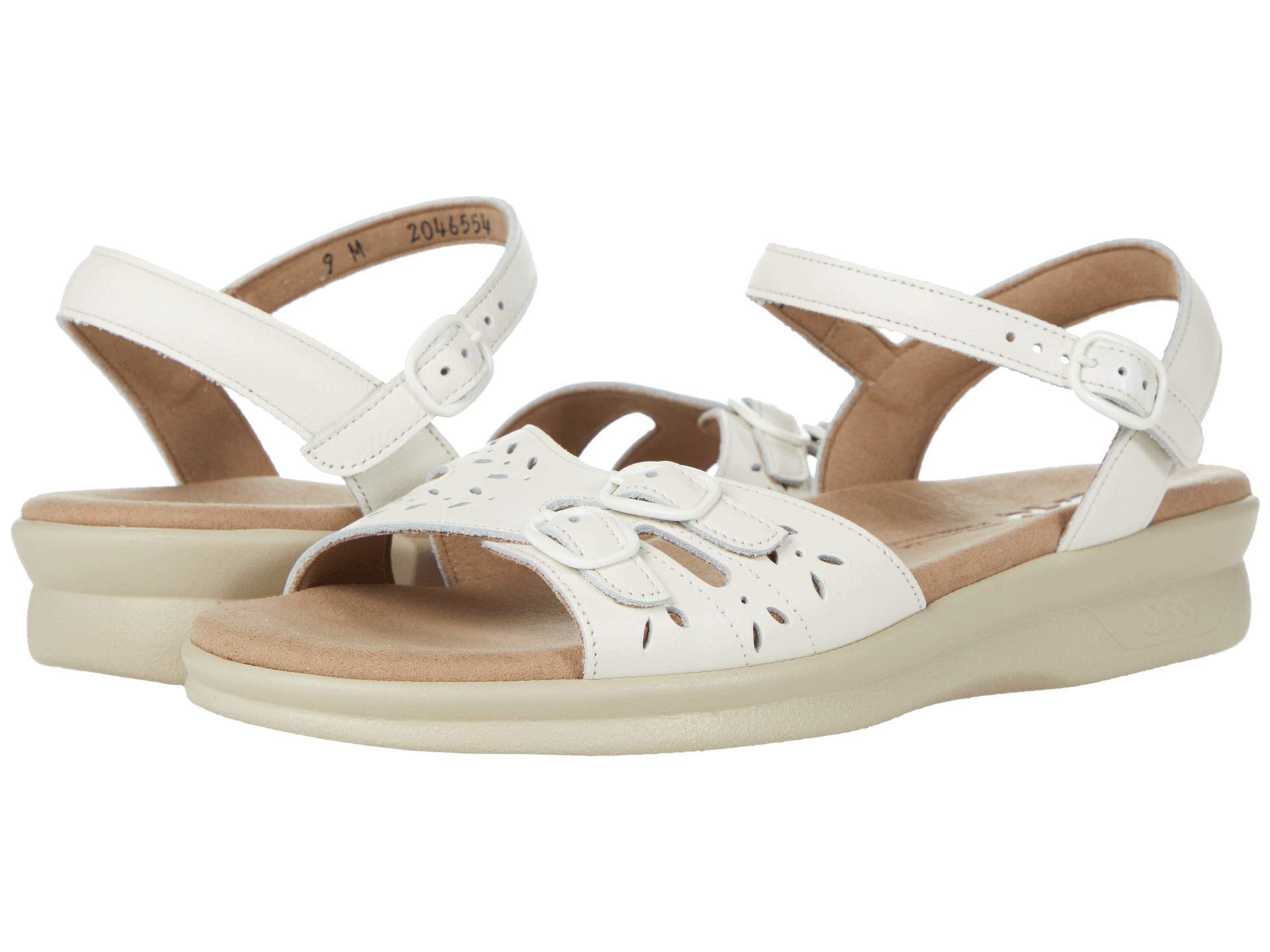 SAS Duo Adjustable Comfort Sandals for Women - Halo 9 N Narrow (AA) Width - Arch Support & Cushioned Footbed - Perfect for Walking, Travel & Everyday Wear