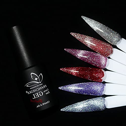 IO-Style 6PCS Cat Eye Gel Nail Polish Set - Reflective Glitter Nail Polish for Long-Lasting Manicure | Perfect for Parties, Weddings & Special Occasions