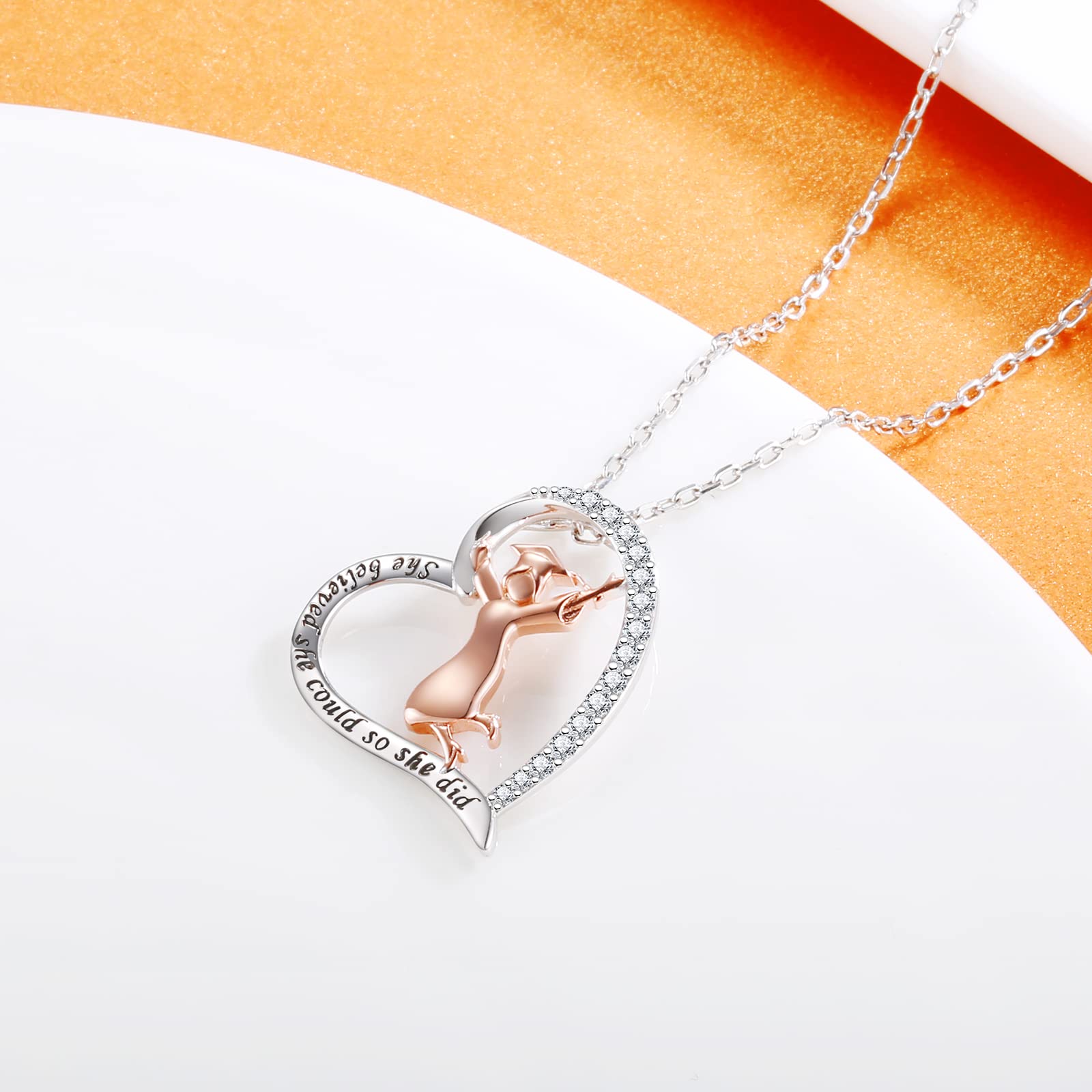 2024 Graduation Pendant Necklace - Sterling Silver Jewelry Gift for Women | College & High School Graduation
