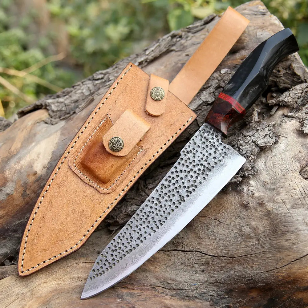 Handmade Damascus Steel Chef Knife - 13