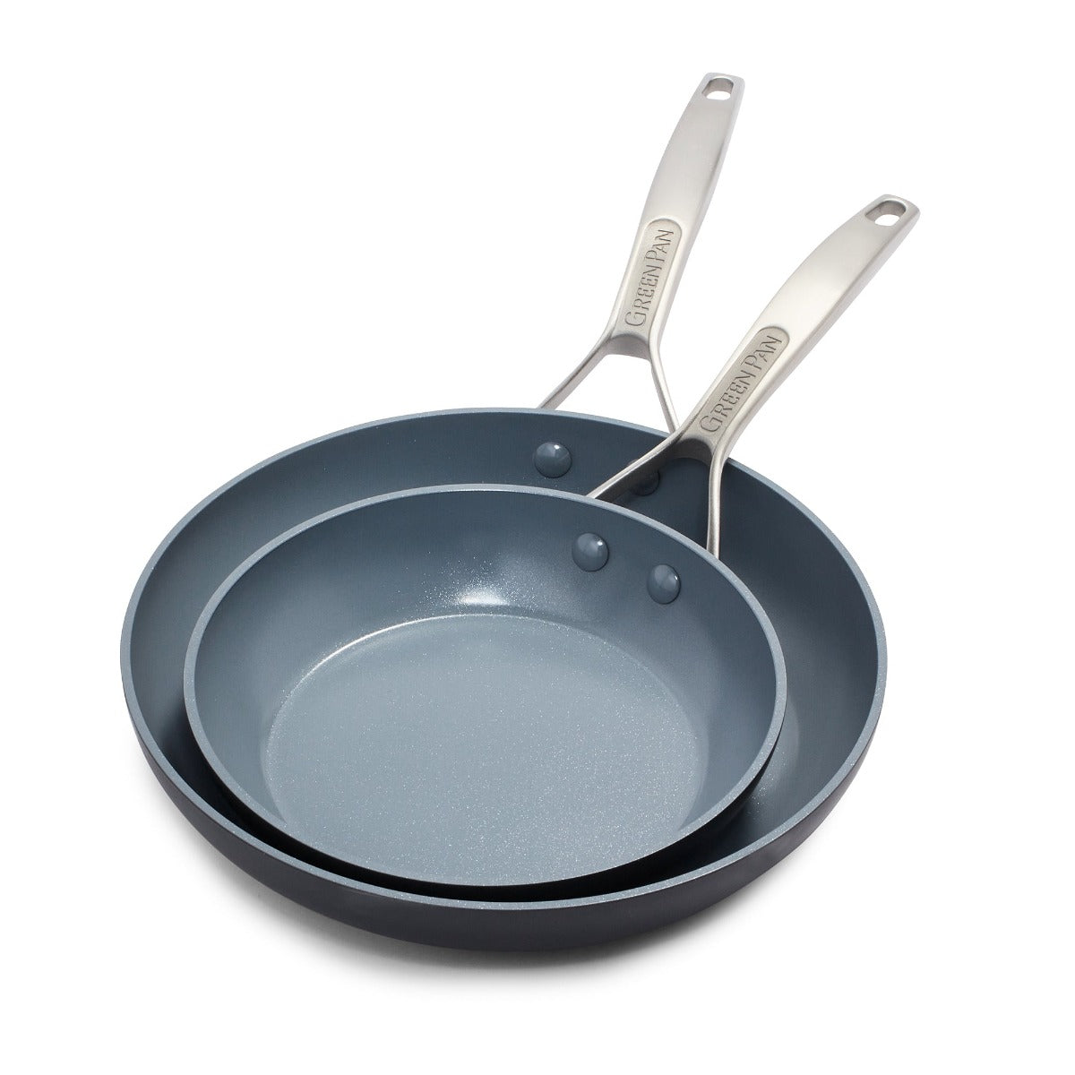 Paris Pro Ceramic Nonstick 8-Inch & 10-Inch Fry Pan Set - Healthy Cooking, Easy Cleanup - Perfect for Eggs, Pancakes & Stir Fry | Dishwasher Safe & Oven Safe to 450°F