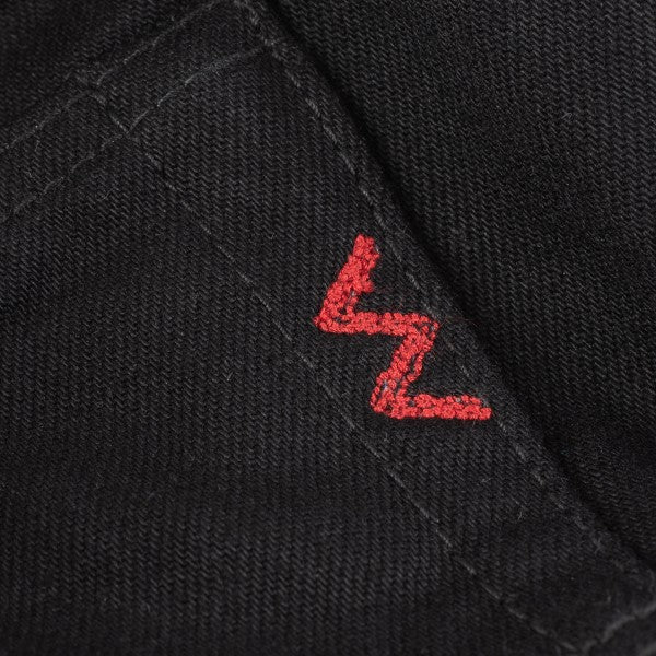 Iron Heart IH-555s 14oz Selvedge Denim Jeans - Super Slim Cut in Black (142 BB) | Premium Raw Denim for Men | Perfect for Urban Wear & Motorcycle Riding