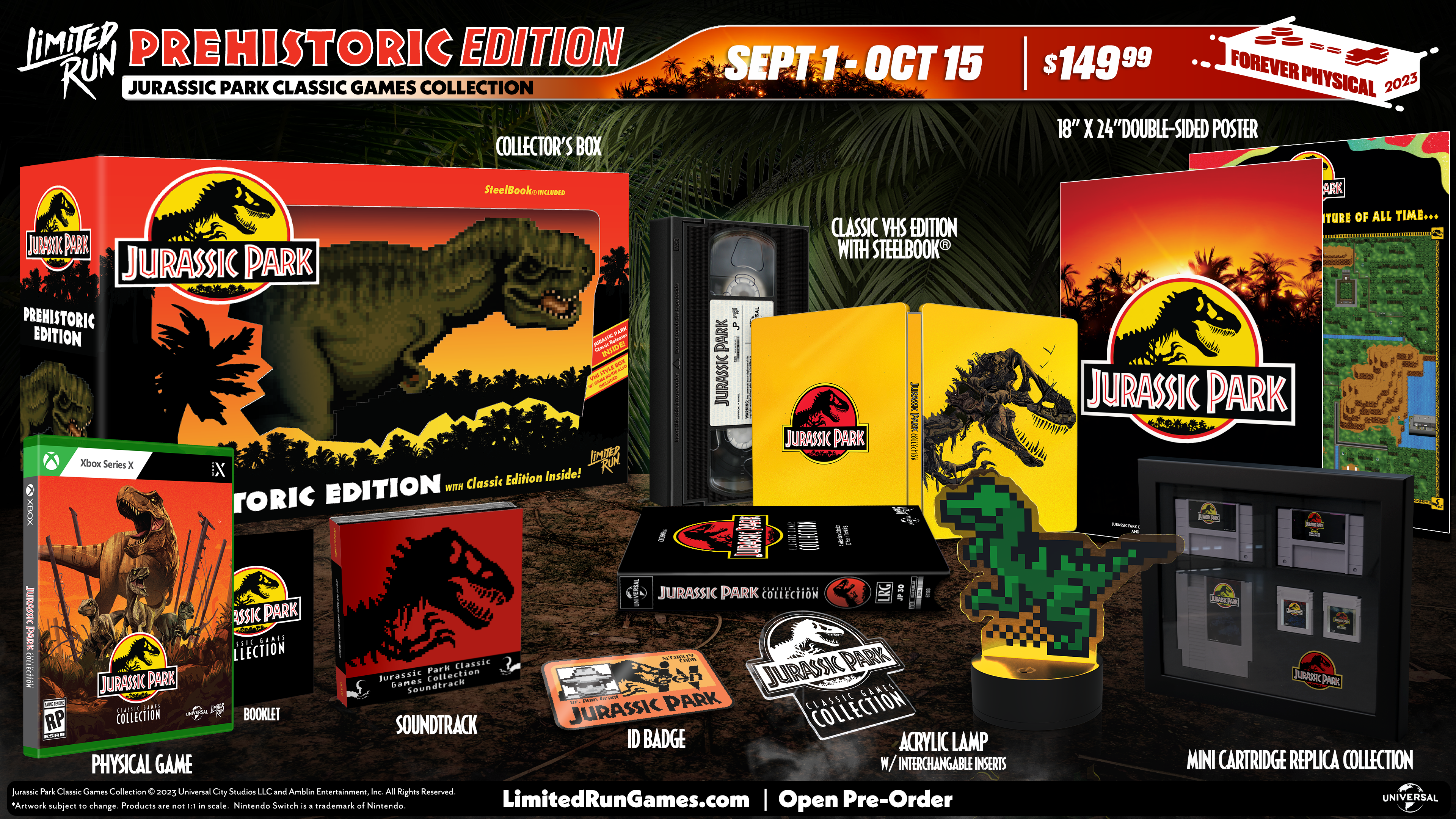Jurassic Park Classic Games Collection Prehistoric Edition for Xbox Series X - Retro Gaming Fun for Dinosaur & Adventure Fans