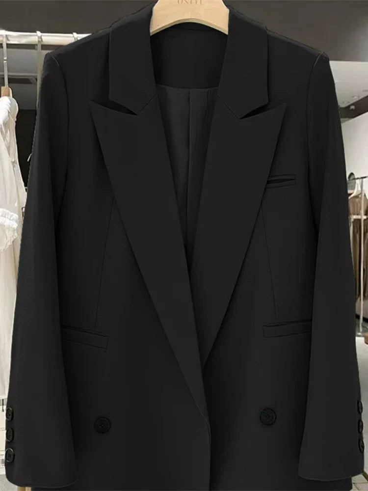Stylish Women's Blazer Jacket - Office & Street Fashion Coat for Spring & Autumn | Chic Outerwear for Professional & Casual Wear