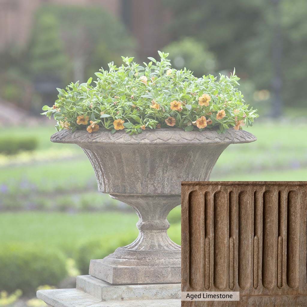 Campania International Smithsonian Fluted Valentine Urn - Elegant Garden Decor for Valentine's Day, Weddings & Home Accents