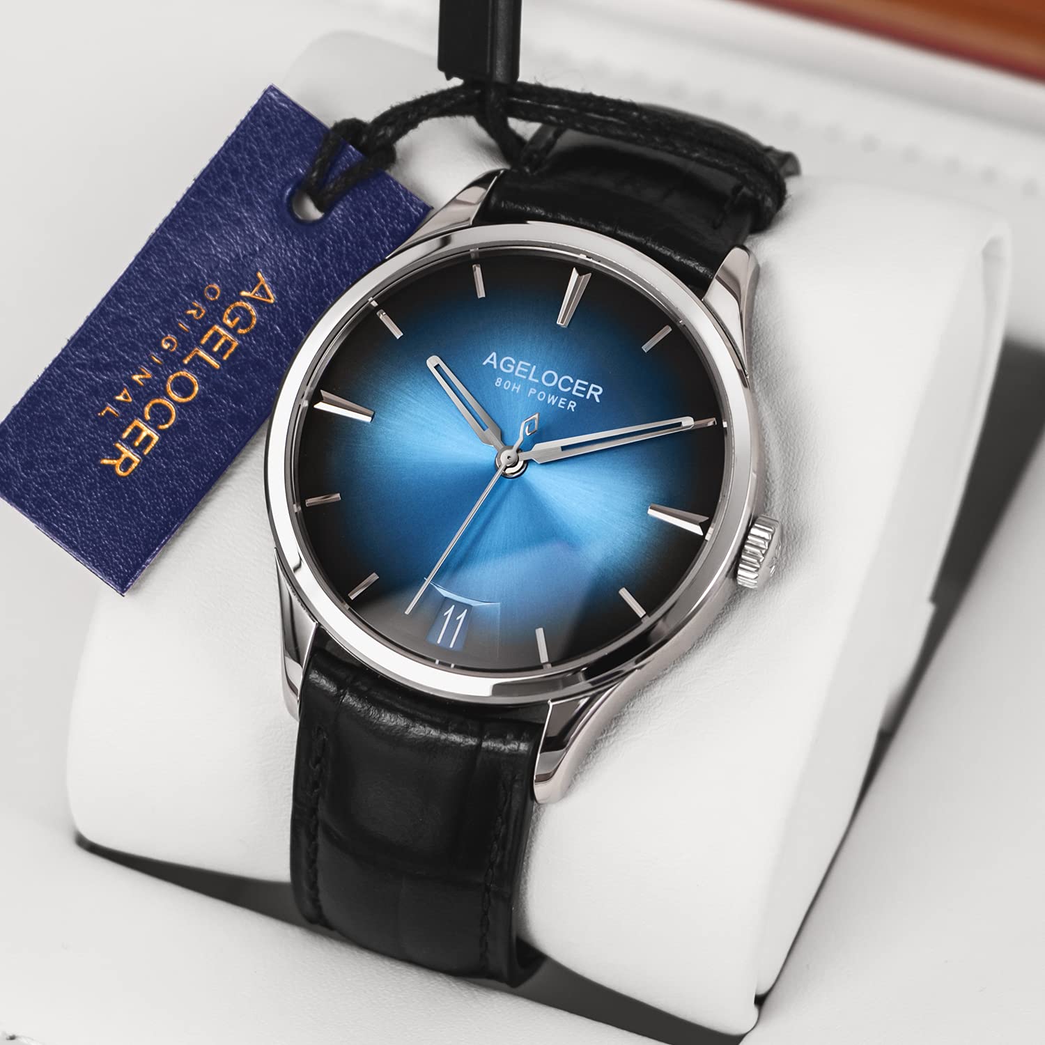 AGELOCER Budapest Men's Automatic Mechanical Watch - Luxury Business Formal Timepiece with Large Calendar - Perfect Birthday Gift for Boyfriend, Husband, or Father - Ideal for Office, Meetings & Special Occasions