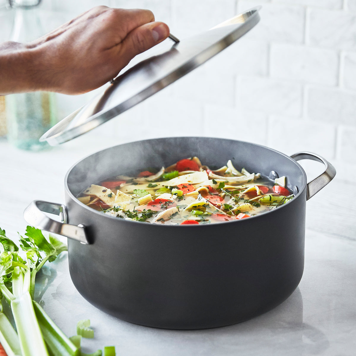 Paris Pro Ceramic Nonstick 11-Piece Cookware Set - Oven & Stovetop Safe Pots and Pans for Healthy Cooking | Perfect for Frying, Boiling, Baking & Serving Family Meals
