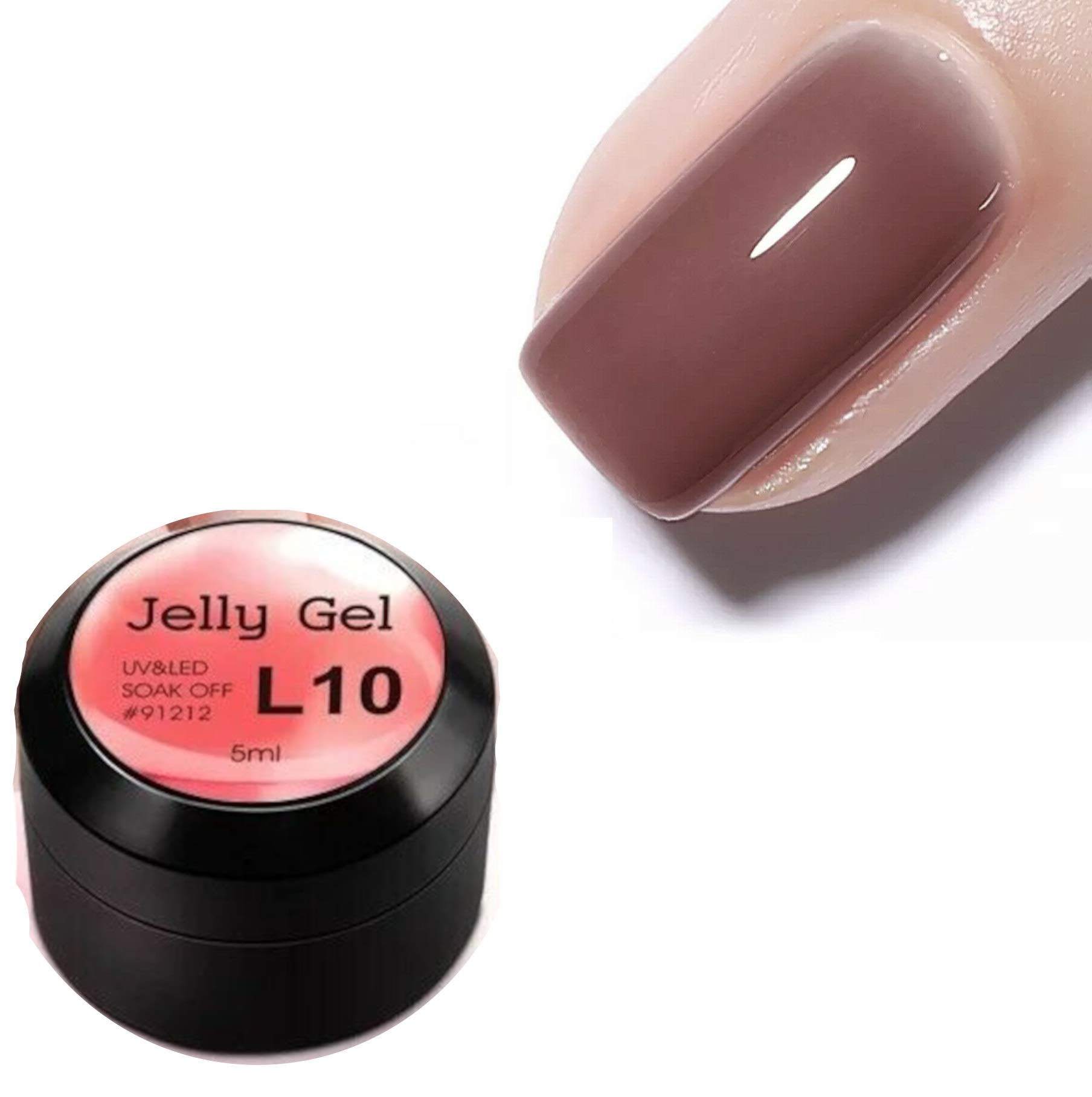 Venalisa 5ml Opal UV Gel Polish - Camouflage Natural Jelly Acrylic Nail Art Gel for French Manicure & Crystal Nail Designs (JG-5ml-L13) | Perfect for Salon, Home Use & Special Occasions