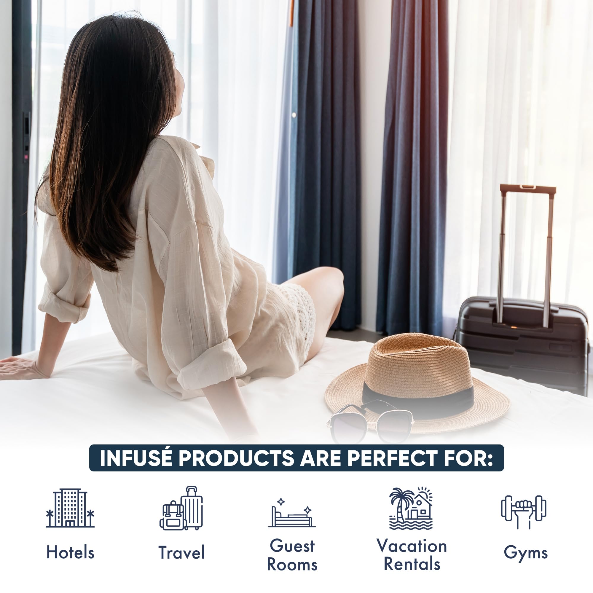 **Terra Pure Infuse Lavender Mint Hotel Conditioner - 1 Gallon (4 Gallons Bulk) | Refillable Dispenser for Hospitality & Vacation Rentals | Spa, Hotel, Airbnb Amenities**