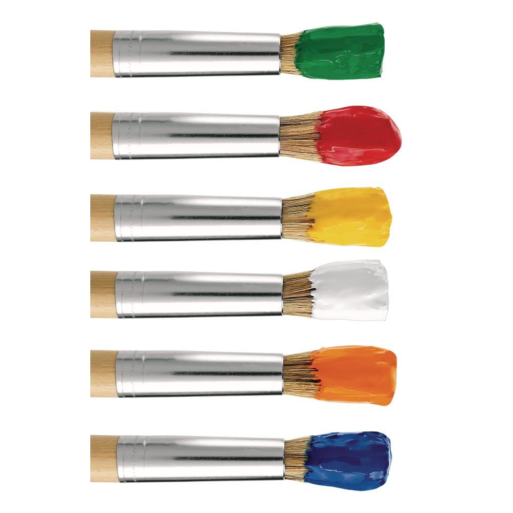 Colorations Washable Tempera Paint Set - 6 Non-Toxic Vibrant Colors (8oz Each) | Safe Kids Art Supplies for Classroom, Homeschool & DIY Crafts | Perfect for Finger Painting, Canvas Art & School Projects