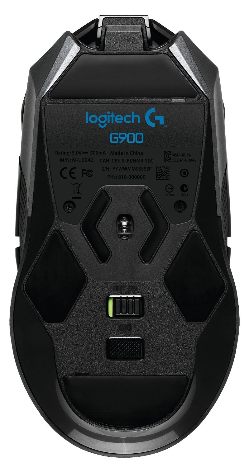 Logitech G900 Chaos Spectrum Professional Wired/Wireless Gaming Mouse - Ambidextrous Design, Renewed - Perfect for FPS, MMO & Esports Gaming